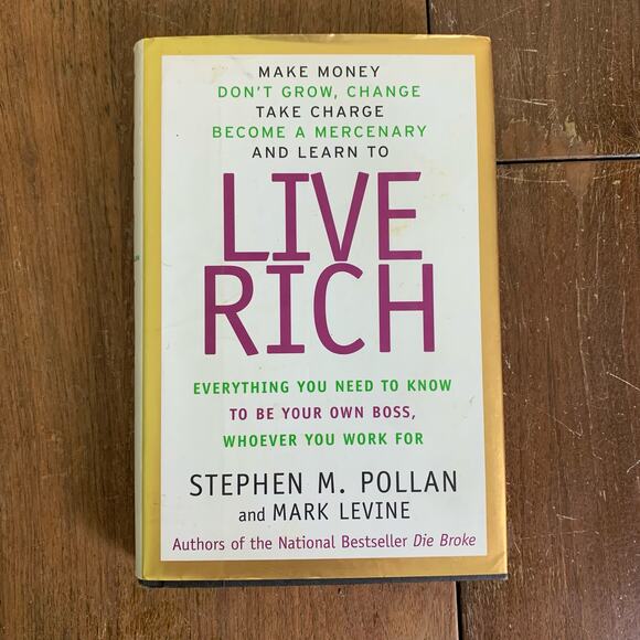Live Rich 1998 Stephen Pollan Mark Levine‎ Finance Planning Advice Hardback book - Picture 1 of 11